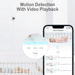 Sense-U AI 2K PTZ Camera with Night Vision for Enhanced Home Security - Baby & Toddler AI Cam