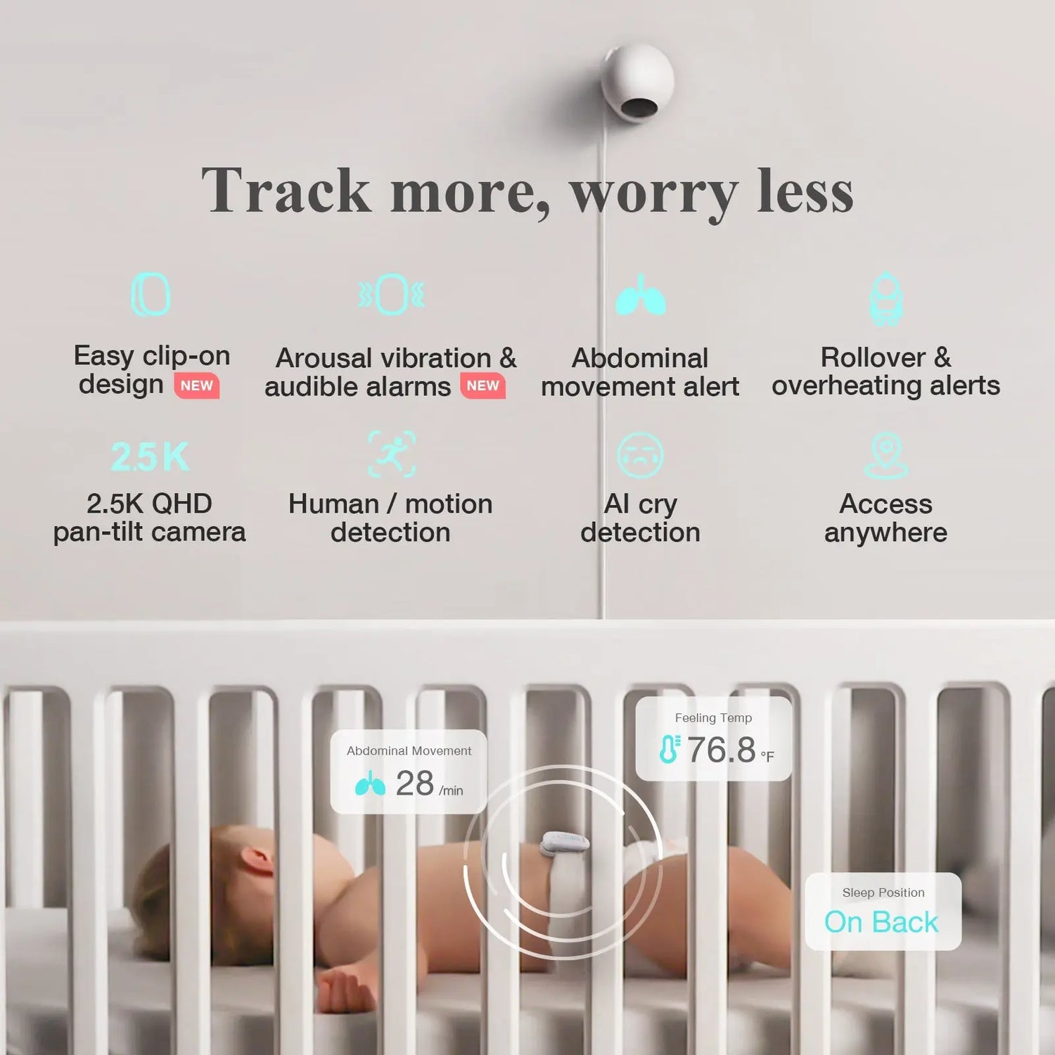 Sense-U Pro Bundle Baby Essentials Set with High Quality Gear for New Parents - Baby & Toddler > Baby Safety > Baby Monitors Pro Baby