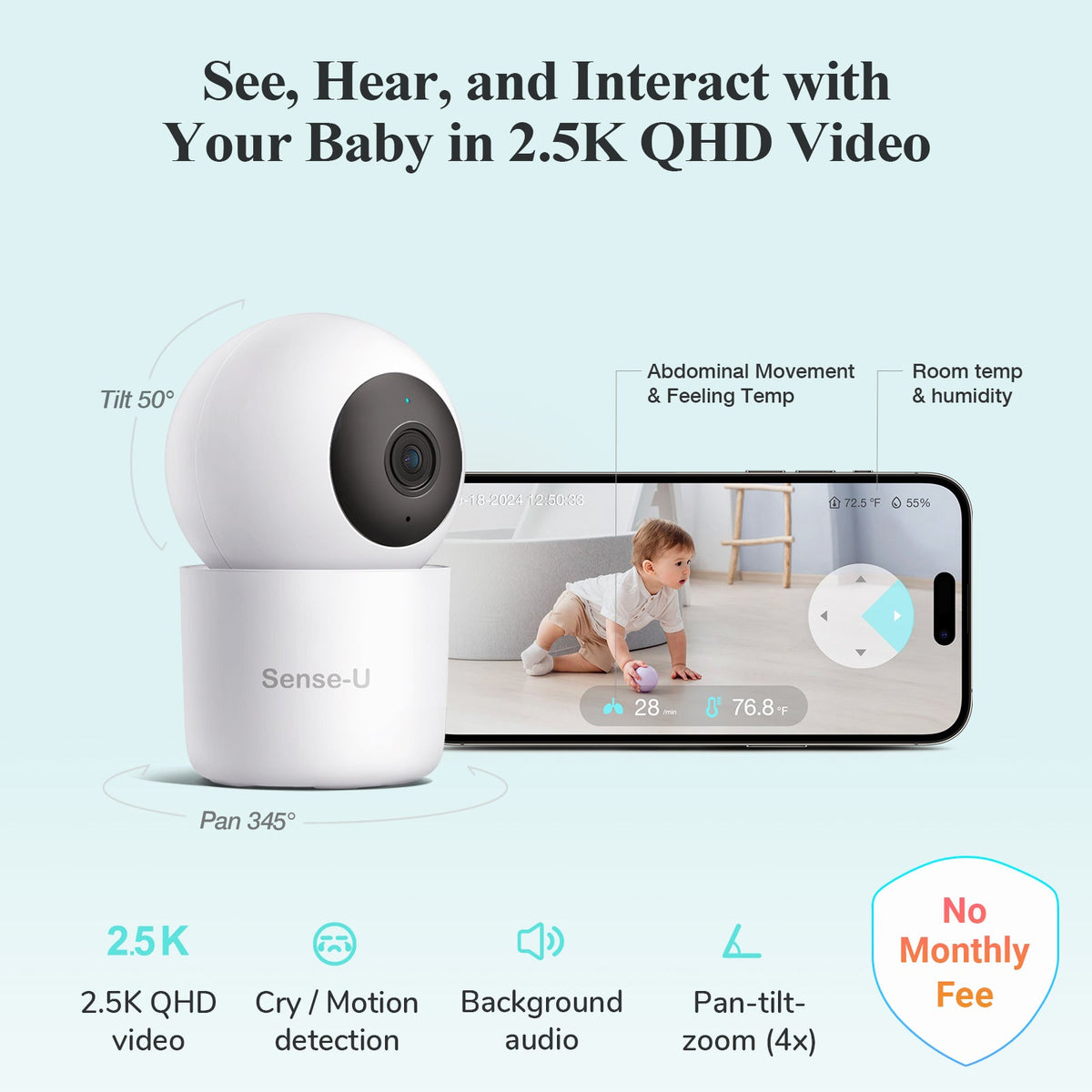 Pro Baby Monitor (Long Range) by Sense-U