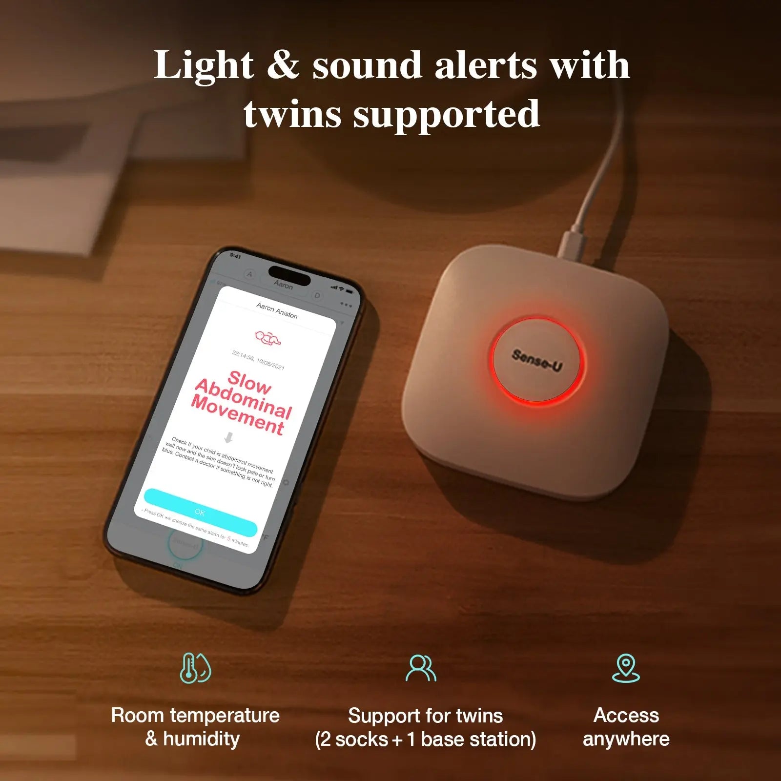 Sense-U Pro Bundle Baby Essentials Set with High Quality Gear for New Parents - Baby & Toddler > Baby Safety > Baby Monitors Pro Baby