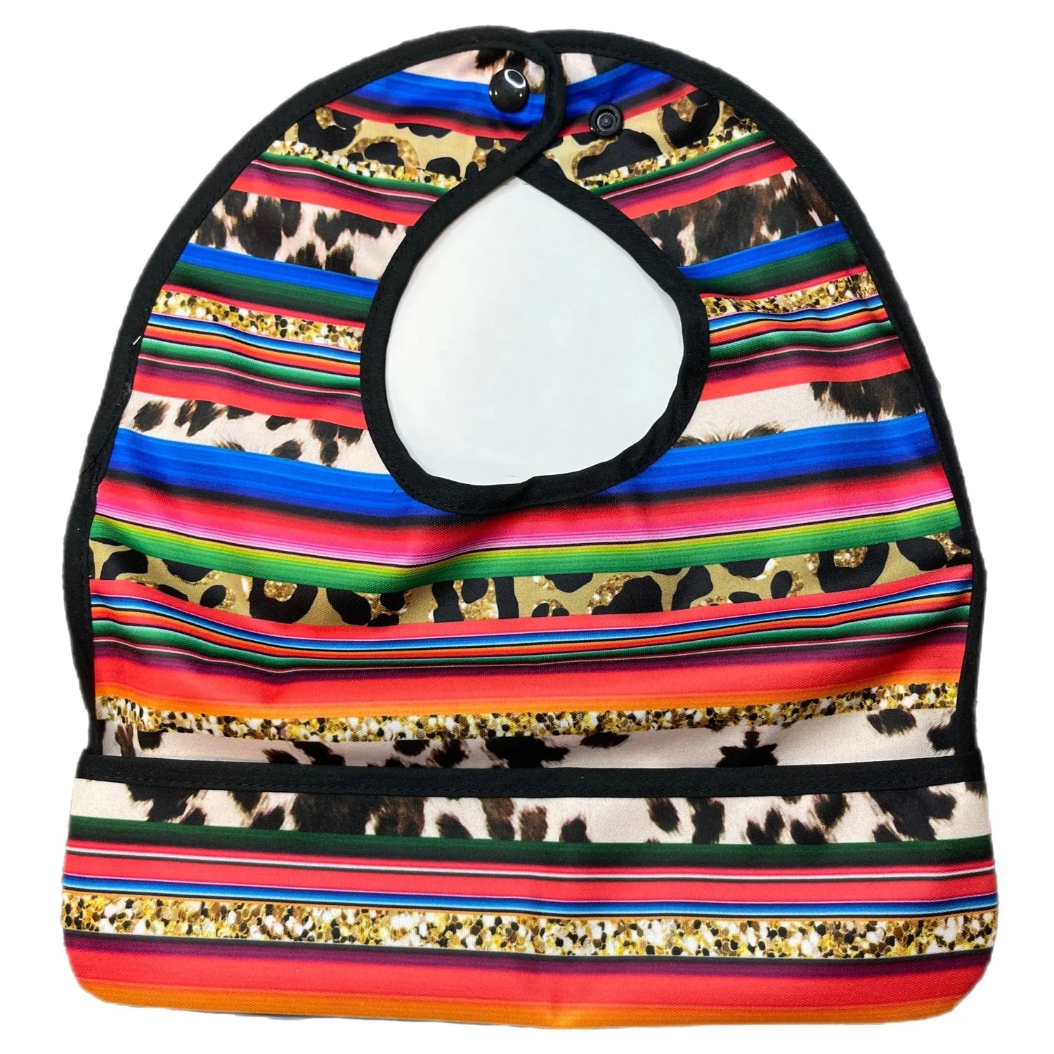 Texas Tushies Serape Fun The Flip Bib With Pocket For Drool Catching - Baby & Toddler > Nursing & Feeding > Bibs Baby & Toddler Clothing