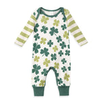 Tesa Babe Shamrocks & Clovers Cotton Romper | Festive St. Patrick's Day Outfit - 