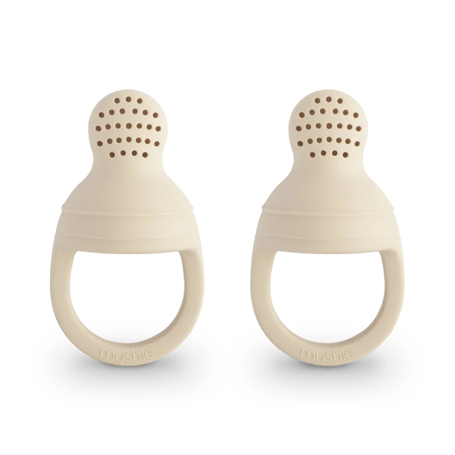 Mushie Silicone Fresh Food Feeder for Safe Self Feeding and Easy Cleaning - Baby & Toddler > Baby Health > Pacifiers & Teethers Silicone Fresh Food Feeder