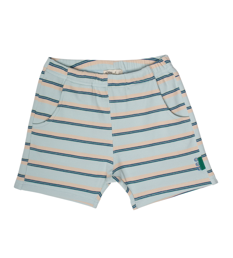 Crew Kids NY Parker Shorts Ribbed With Pocket Embroidered Front Detail For Kids