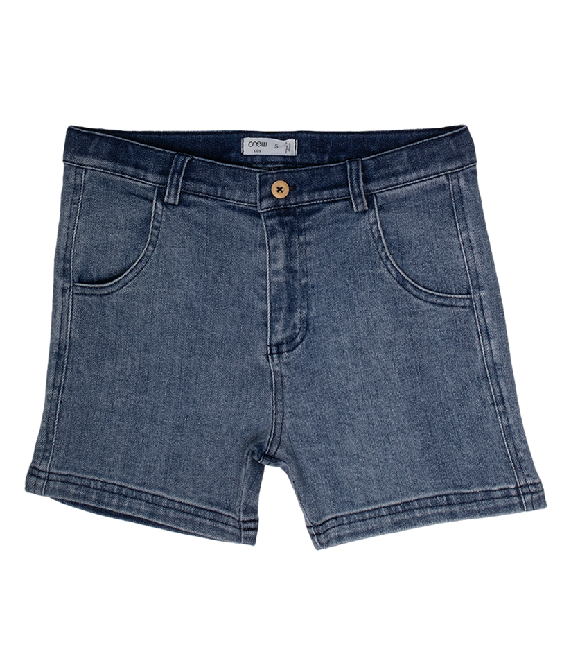Crew Kids NY Shorts With Button and Pocket Detail for Kids