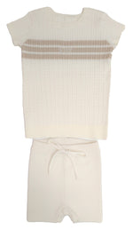 Alex Knit Set - White - Sleeve, White, Waist, Wool, Baby & Toddler Clothing | Everetts Place