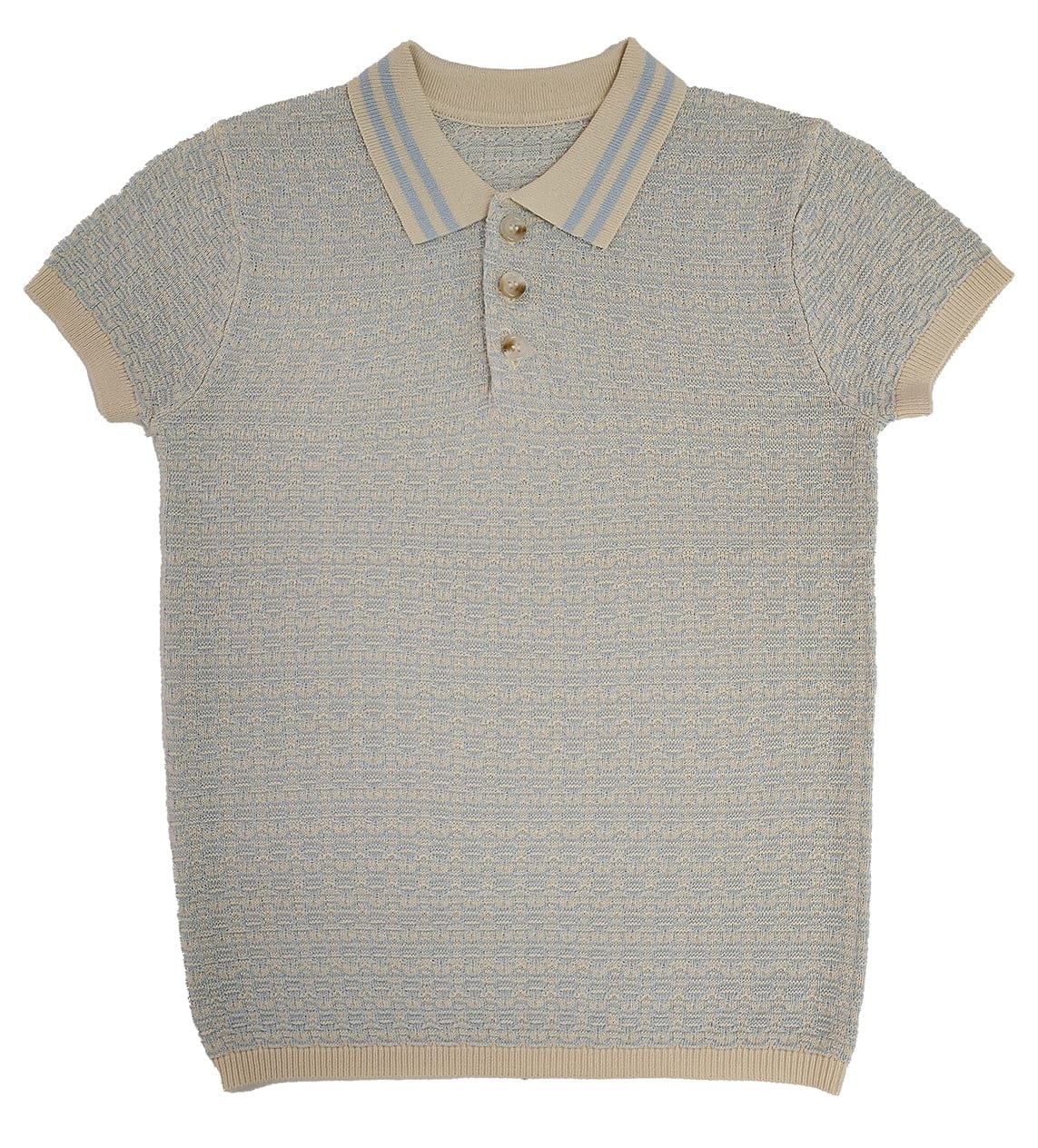 KIPP Collection Lightweight Knit Polo Sweater with Collar Trim for Everyday Wear