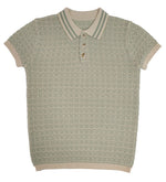 Logan Knit Sweater - Green - Collar, Button, Polo shirt, Sweater, Wool | Everetts Place
