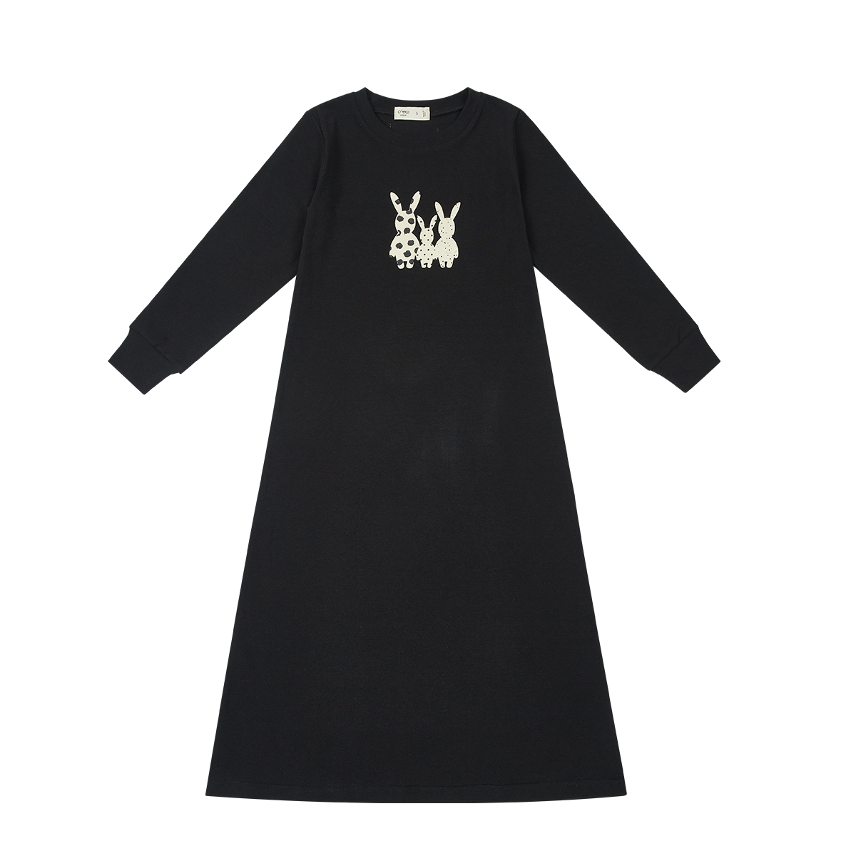 Bo Bunny Nightgown Black Long Sleeve Crewneck With Front Graphic by Crew Kids NY at Everetts Place