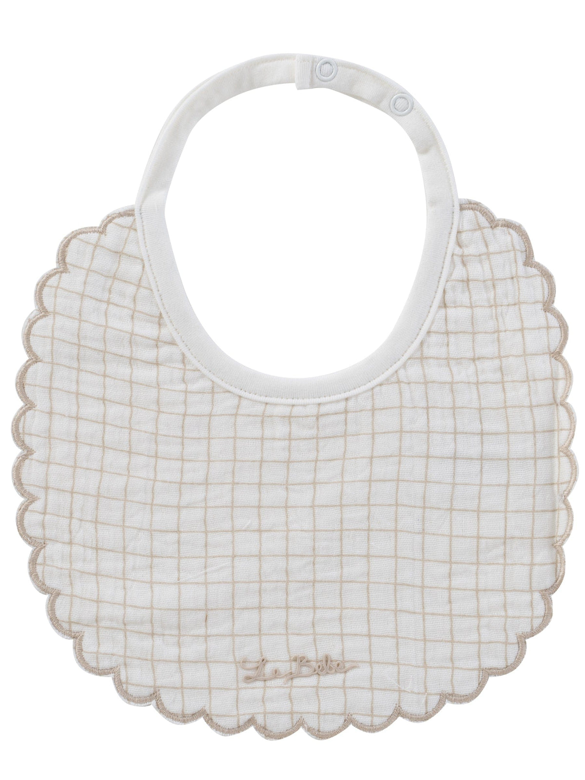 Teddy Au Pane Bib - Stone - Bib, White, Baby & Toddler Clothing, Clothing, Handbag | Everetts Place