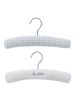KIPP Padded Hangers 2-Pack Embroidered Grid Print for Delicate Garments by KIPP™ Collection at Everetts Place