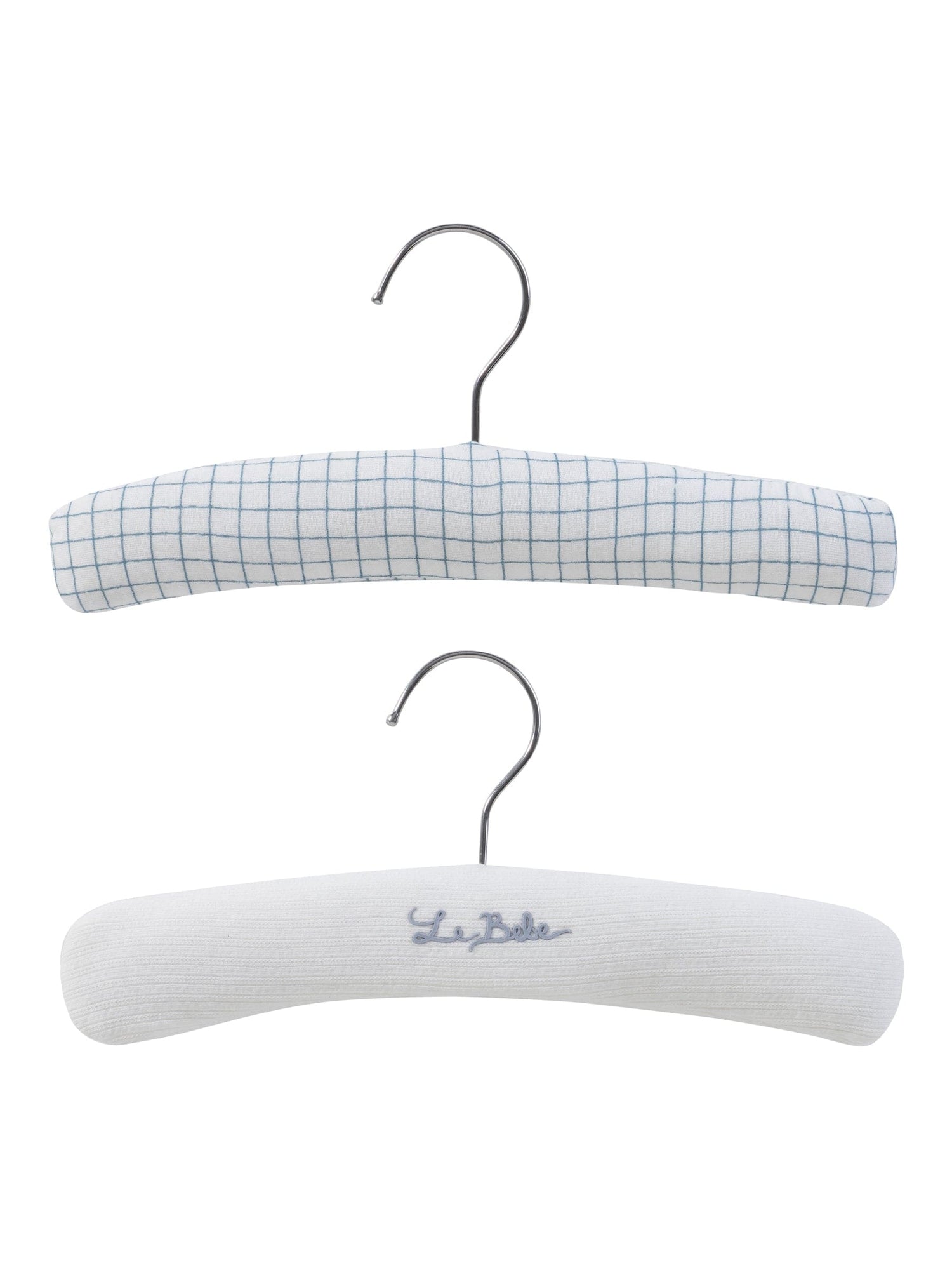 KIPP Padded Hangers 2-Pack Embroidered Grid Print for Delicate Garments by KIPP™ Collection at Everetts Place