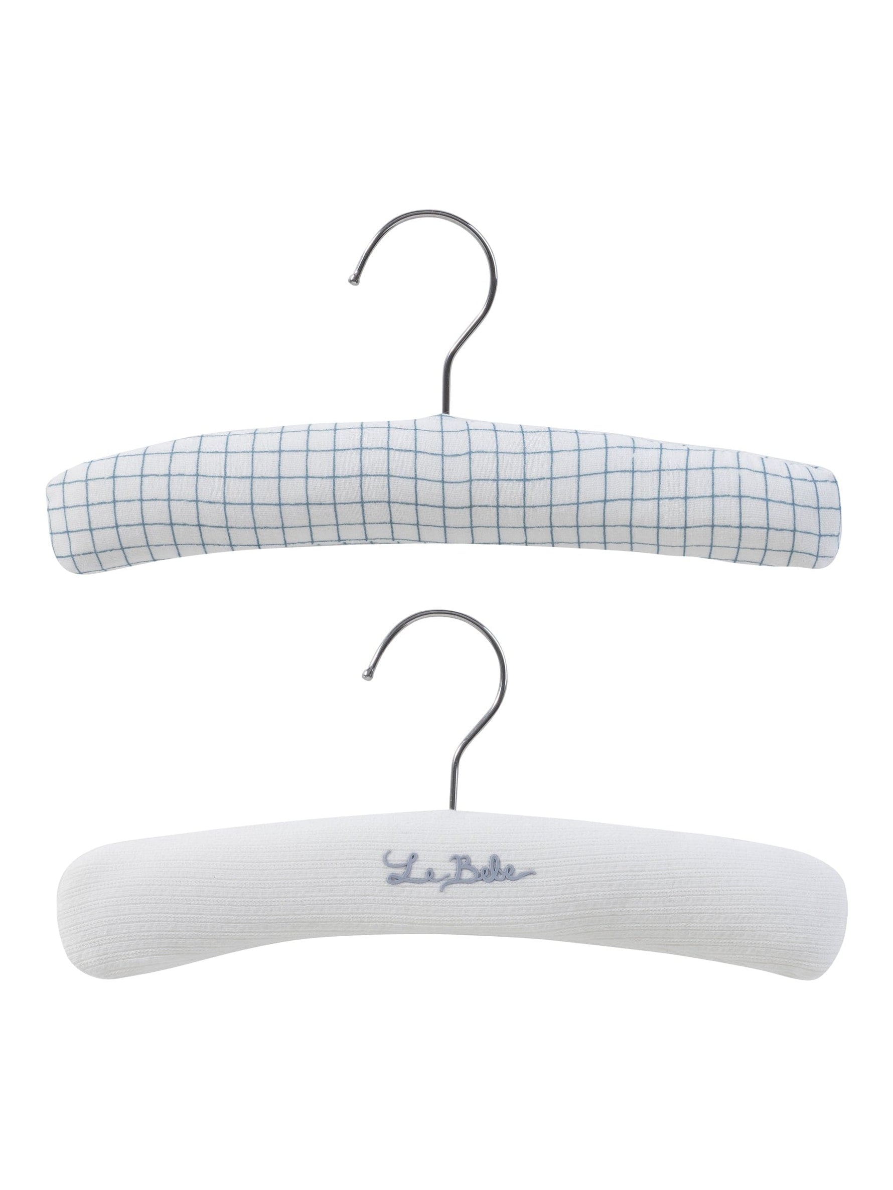 KIPP Padded Hangers 2-Pack Embroidered Grid Print for Delicate Garments by KIPP™ Collection at Everetts Place