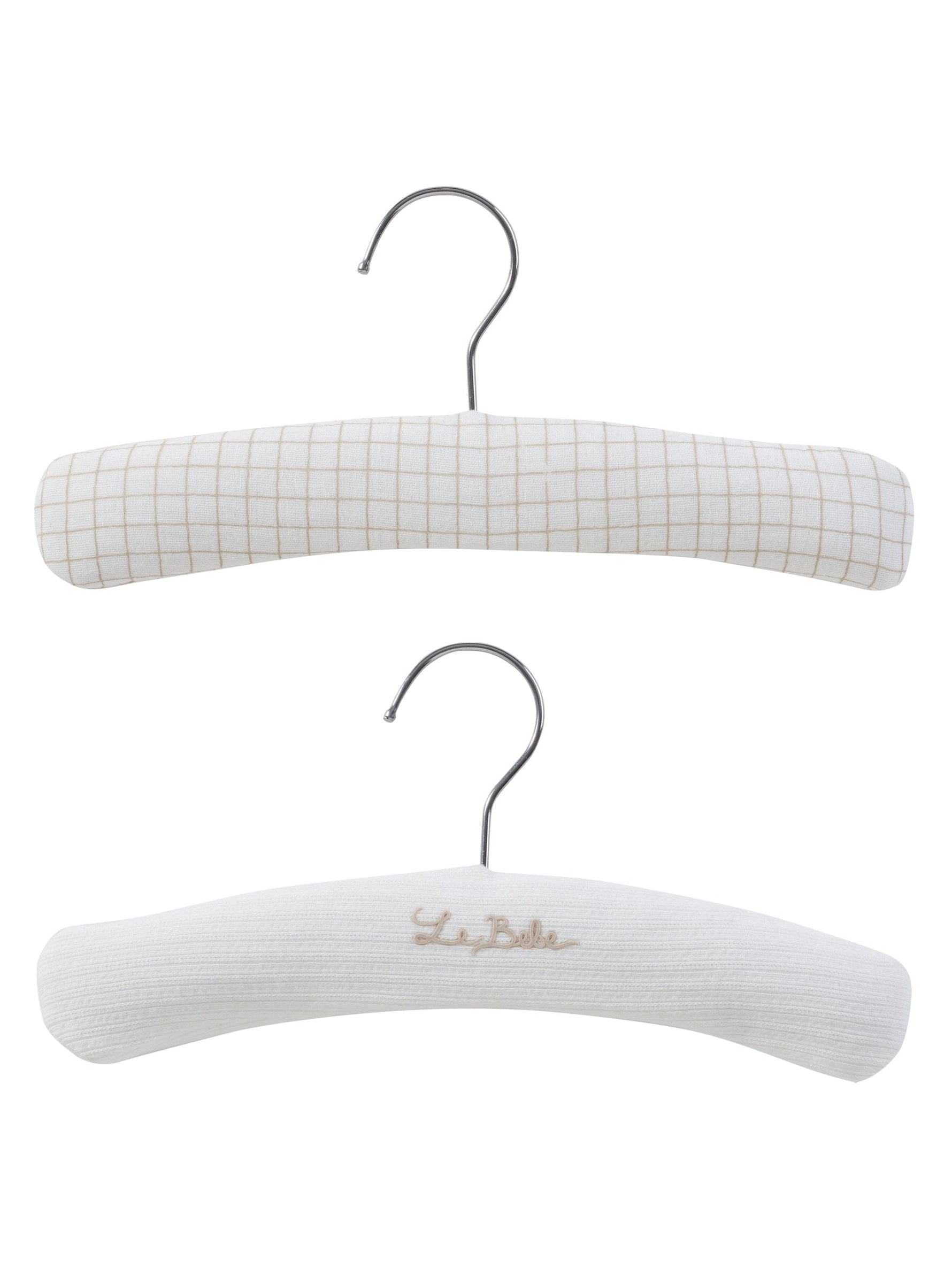 Teddy Au Pane Padded Hanger Set of 2 - Stone - Clothes hanger, Rope, Shoe, Hat | Everetts Place
