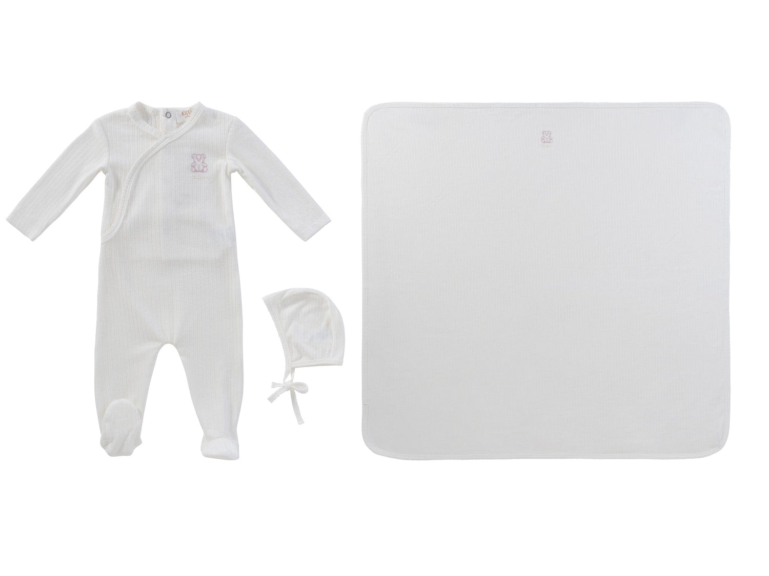 KIPP Collection Baby Gift Set Teddy Wrap Footie 3Pc For Baby Girls by KIPP™ Collection at Everetts Place