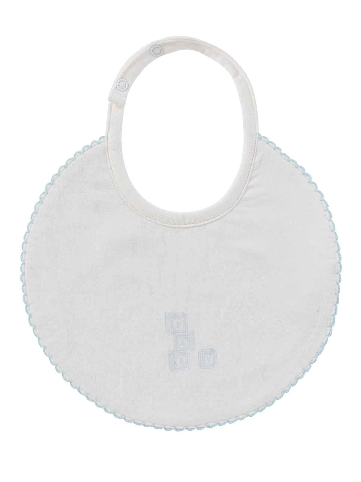 Baby Blocks Bib - White Blue - Bib, White, Baby & Toddler Clothing, Clothing | Everetts Place
