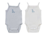 Baby Blocks Onesie Set - Blue - Baby & Toddler Clothing, White, Sleeveless shirt, Textile, Vest | Everetts Place