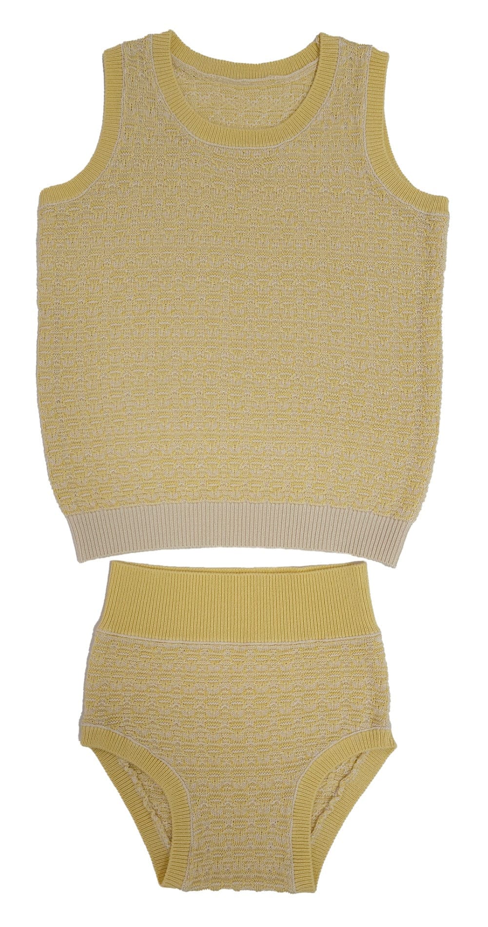 KIPP Collection Knit Set Sleeveless Tank With Contrast Trim For Toddlers