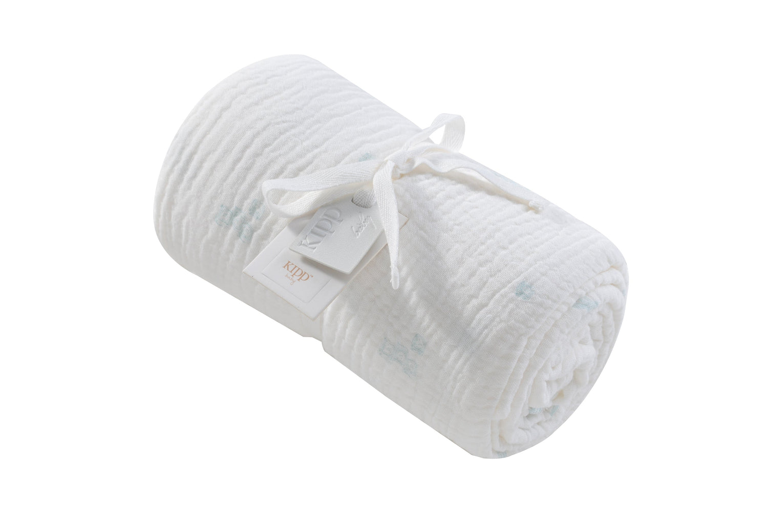 KIPP Collection Textured Baby Swaddle with Building Block Print for Newborns