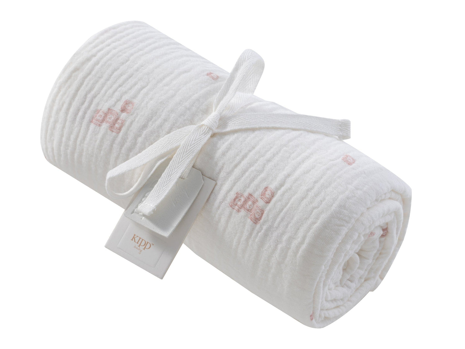 KIPP Collection Swaddle With Textured Building Block Print For Babies