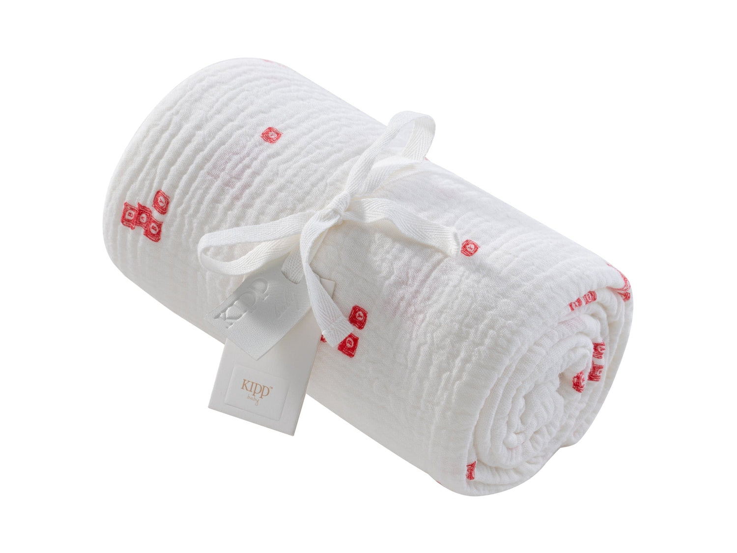 KIPP Collection Swaddle with Textured Building Block Print for Newborns