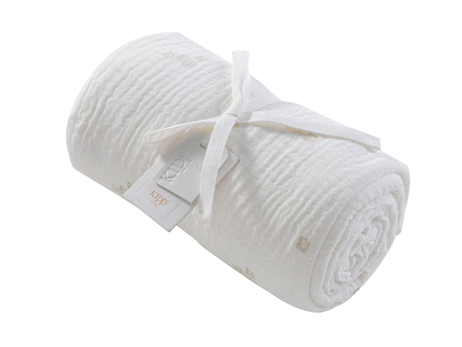 KIPP Collection Swaddle Blanket Textured Building Block Print For Babies