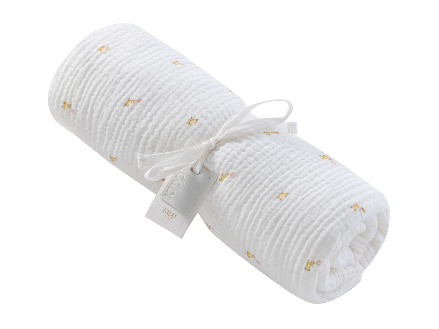 KIPP Collection Swaddle with Textured Duck Print for Newborns