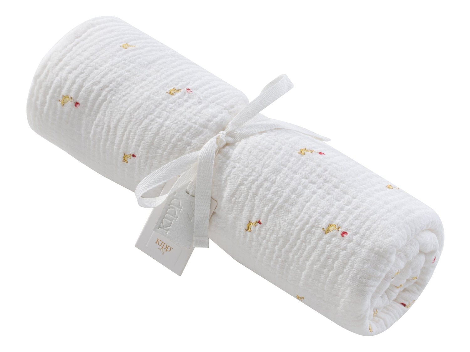 KIPP Collection Swaddle Blanket Textured with Duck Print for Babies