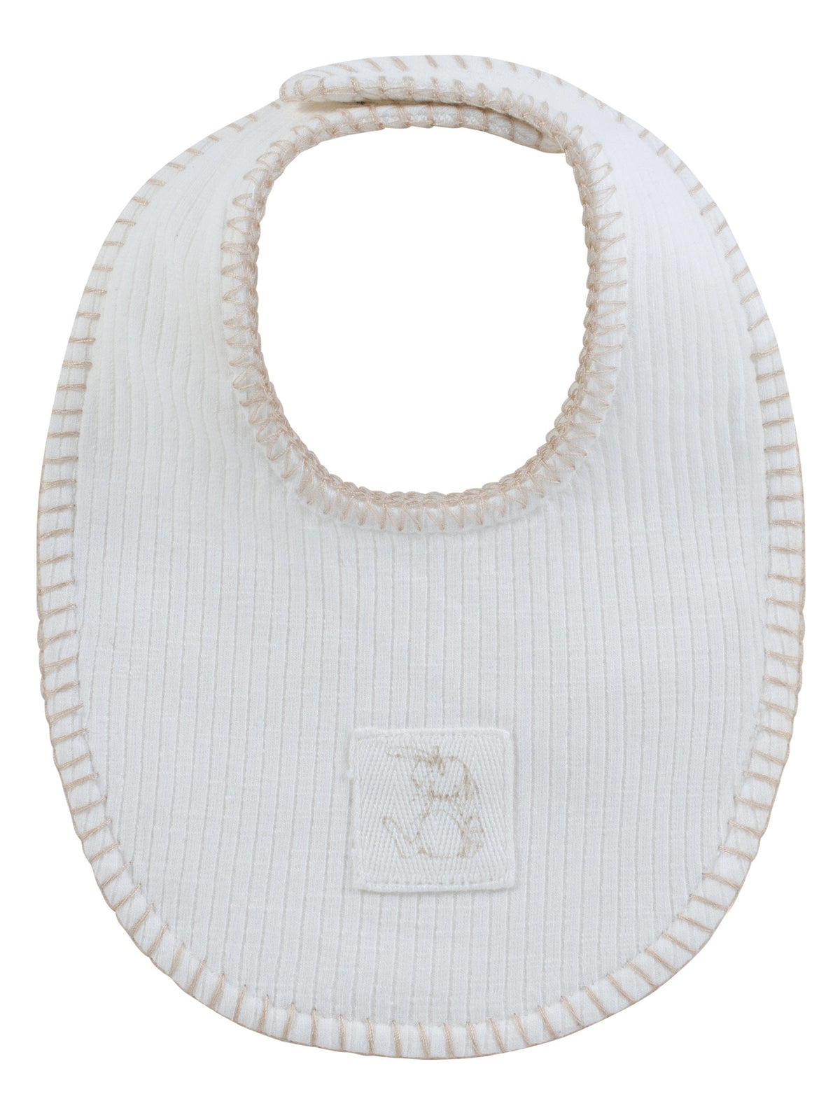 KIPP Collection Baby Bib With Color Stitch Front Patch Detail Snap Closure by KIPP™ Collection at Everetts Place