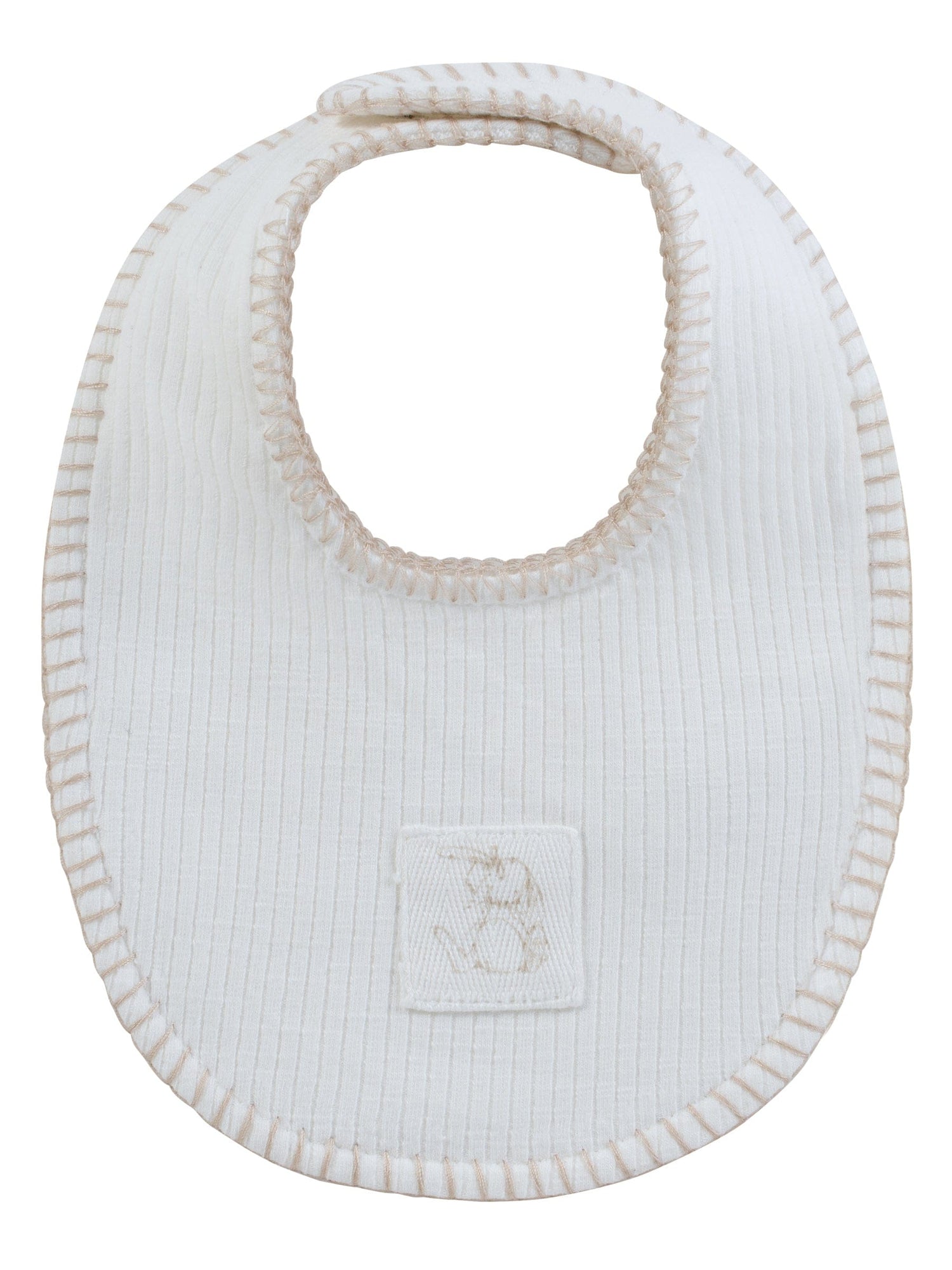 KIPP Collection Baby Bib With Color Stitch Front Patch Detail Snap Closure by KIPP™ Collection at Everetts Place