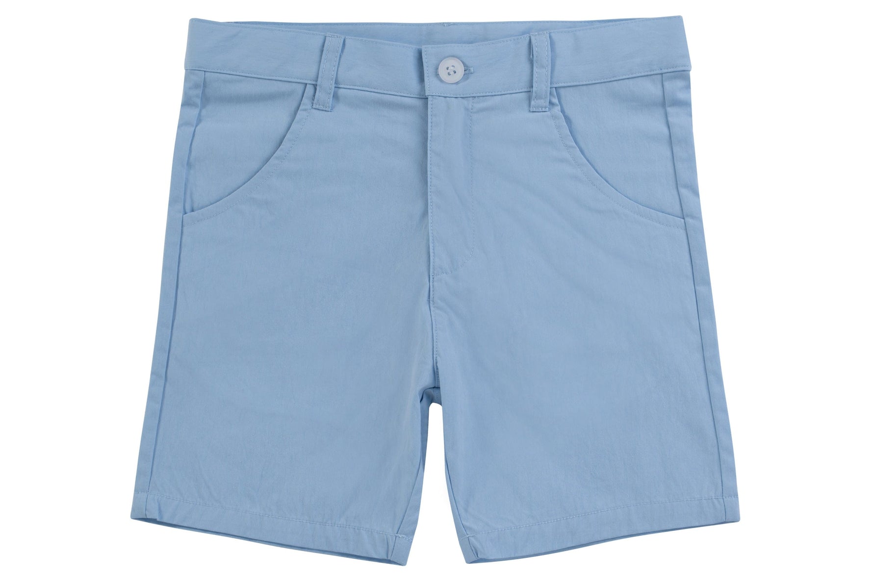 Polished Cotton Shorts SS26 - Light Blue - Shorts, Textile, Active Shorts, Bermuda shorts, Boardshorts | Everetts Place