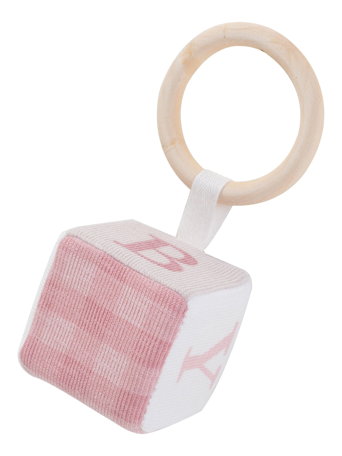 Baby Blocks Rattle Toy - Pink - Happiness, Baby toys, Child | Everetts Place