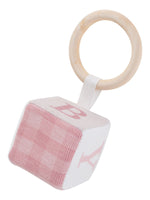 Baby Blocks Rattle Toy - Pink - Happiness, Baby toys, Child | Everetts Place