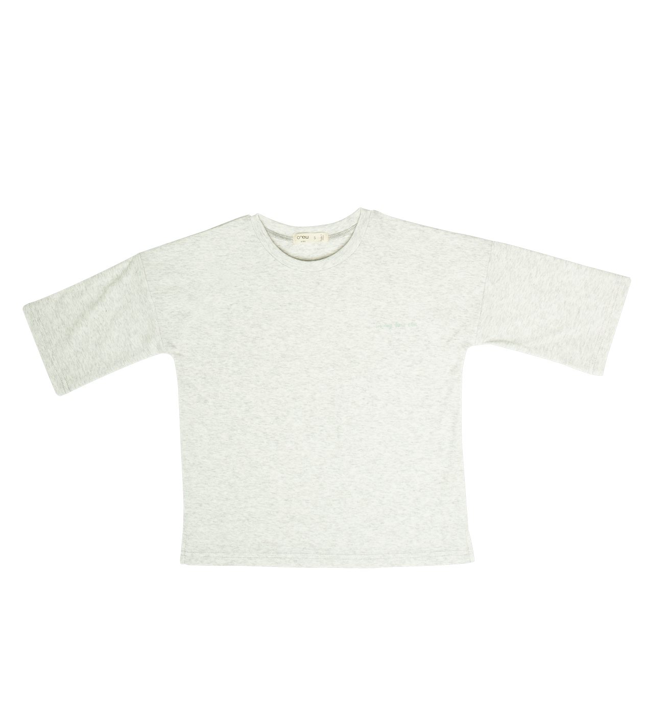 Crew Kids NY Elbow Length Crewneck Tee Grey For Kids