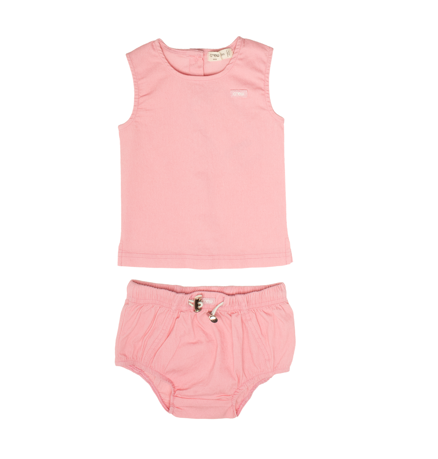 Crew Kids NY Baby Toddler Set with Front Patch Detail Top and Drawstring Bottoms