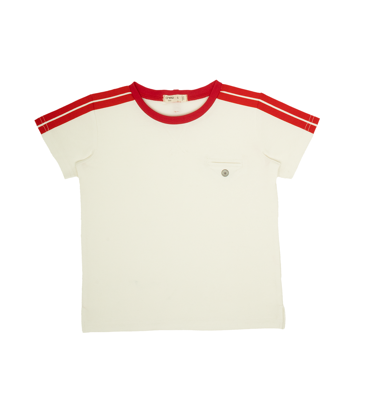 Crew Kids NY Short Sleeve T Shirt With Front Pocket For Kids