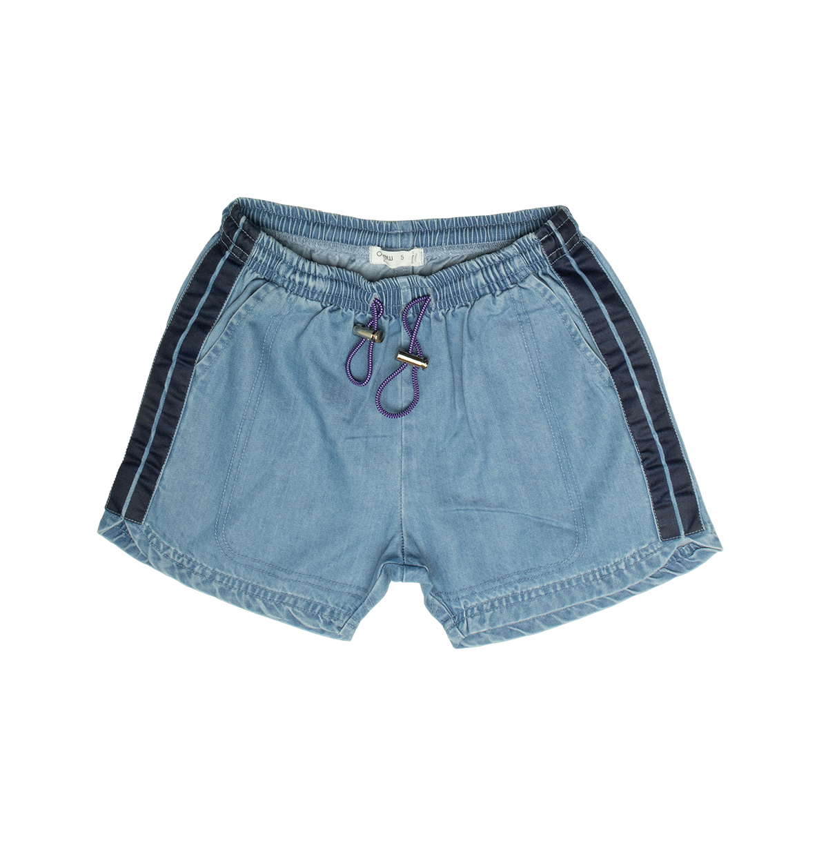 Crew Kids NY Drawstring Shorts With Side Stripe For Kids