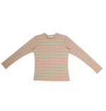 Leora Stripe Tee - Pink - Sleeve, Long-sleeved T-shirt, Orange, Active Shirt, Top | Everetts Place