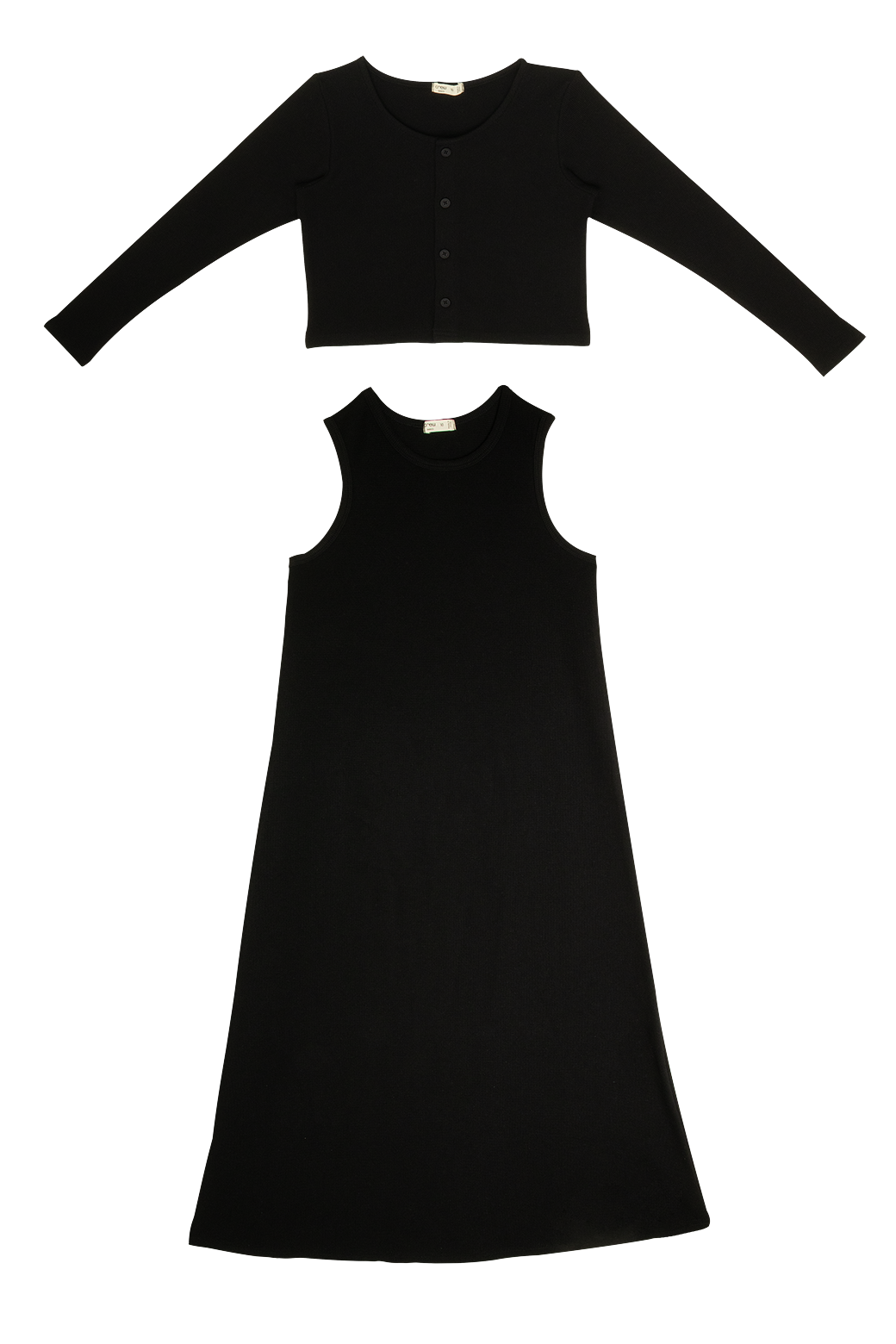 Orly Maxi Set - Black - Sleeve, Textile, Fashion, Black, One-piece garment | Everetts Place