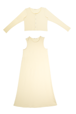 Orly Maxi Set - Natural - Sleeve, Textile, Fashion, One-piece garment, Day Dress | Everetts Place