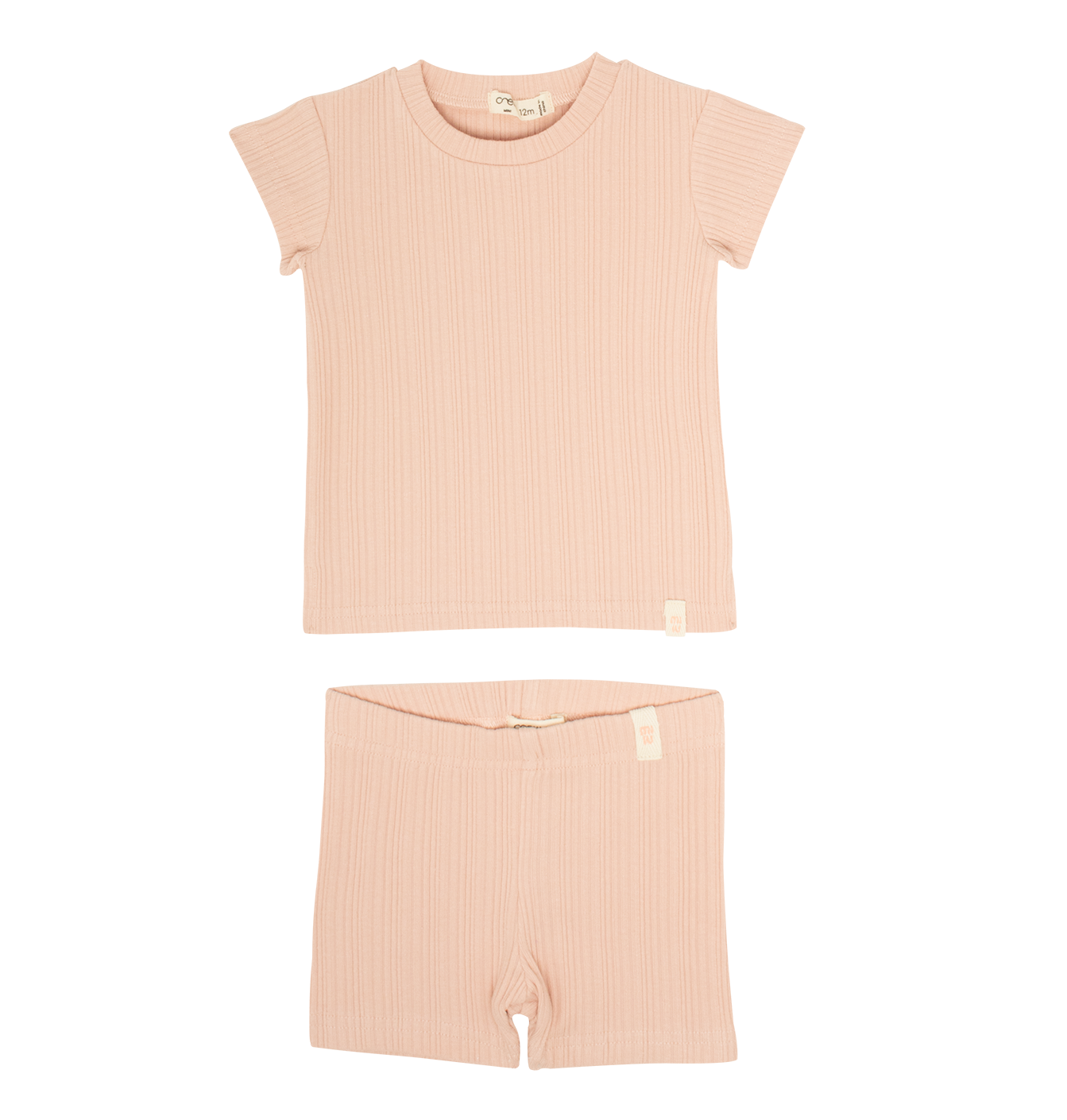 Mila Short Rib Set Blush for Toddler Girls by Crew Kids NY