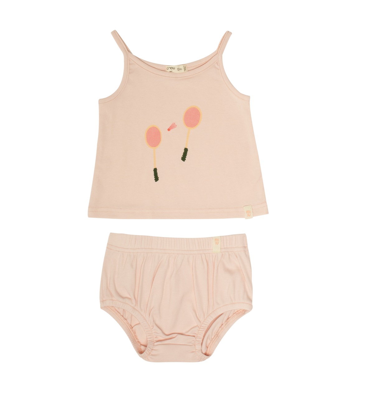 Lisa Racquet Set - Sleeveless shirt, Pink, Undershirt, Baby & Toddler Clothing, Undergarment | Everetts Place
