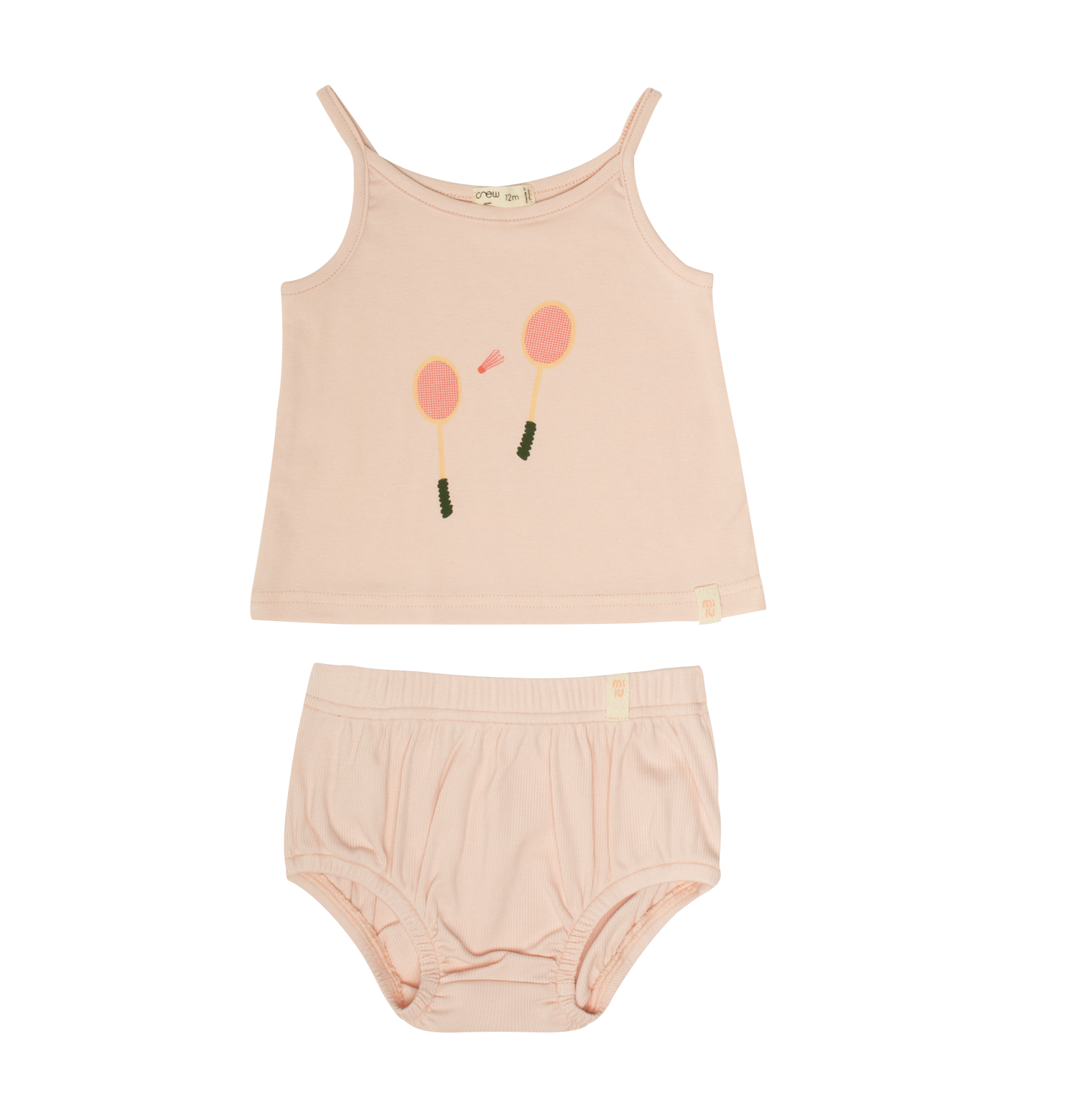 Crew Kids NY Pink Tank Top And Shorts Set For Toddlers