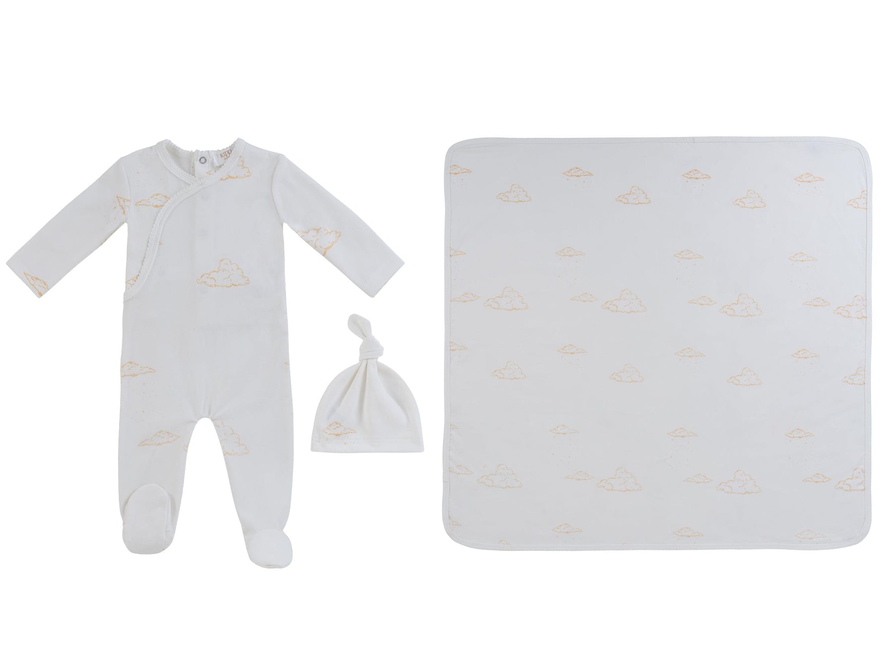 Starlight Wrap Footie 3PC Set - White - Clothing, Hat | Everetts Place
