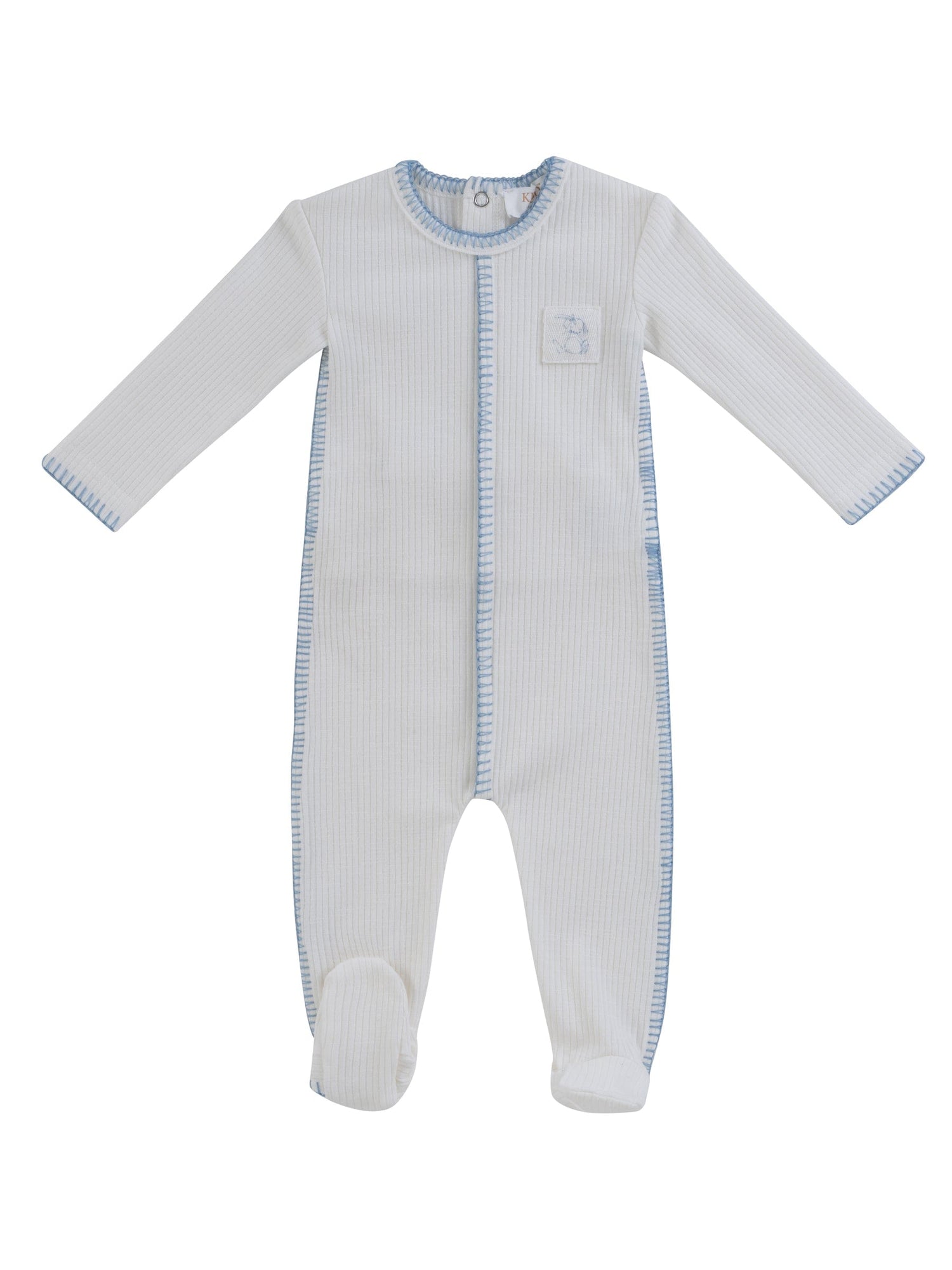 Kipp Collection Baby Footed Onesie With Ribbed Knit For Babies by KIPP™ Collection at Everetts Place