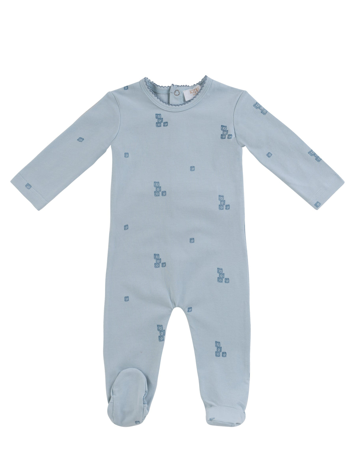 Baby Blocks Footie - Blue - Clothing, Overall | Everetts Place