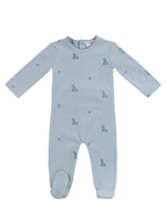 Baby Blocks Footie - Blue - Clothing, Overall | Everetts Place
