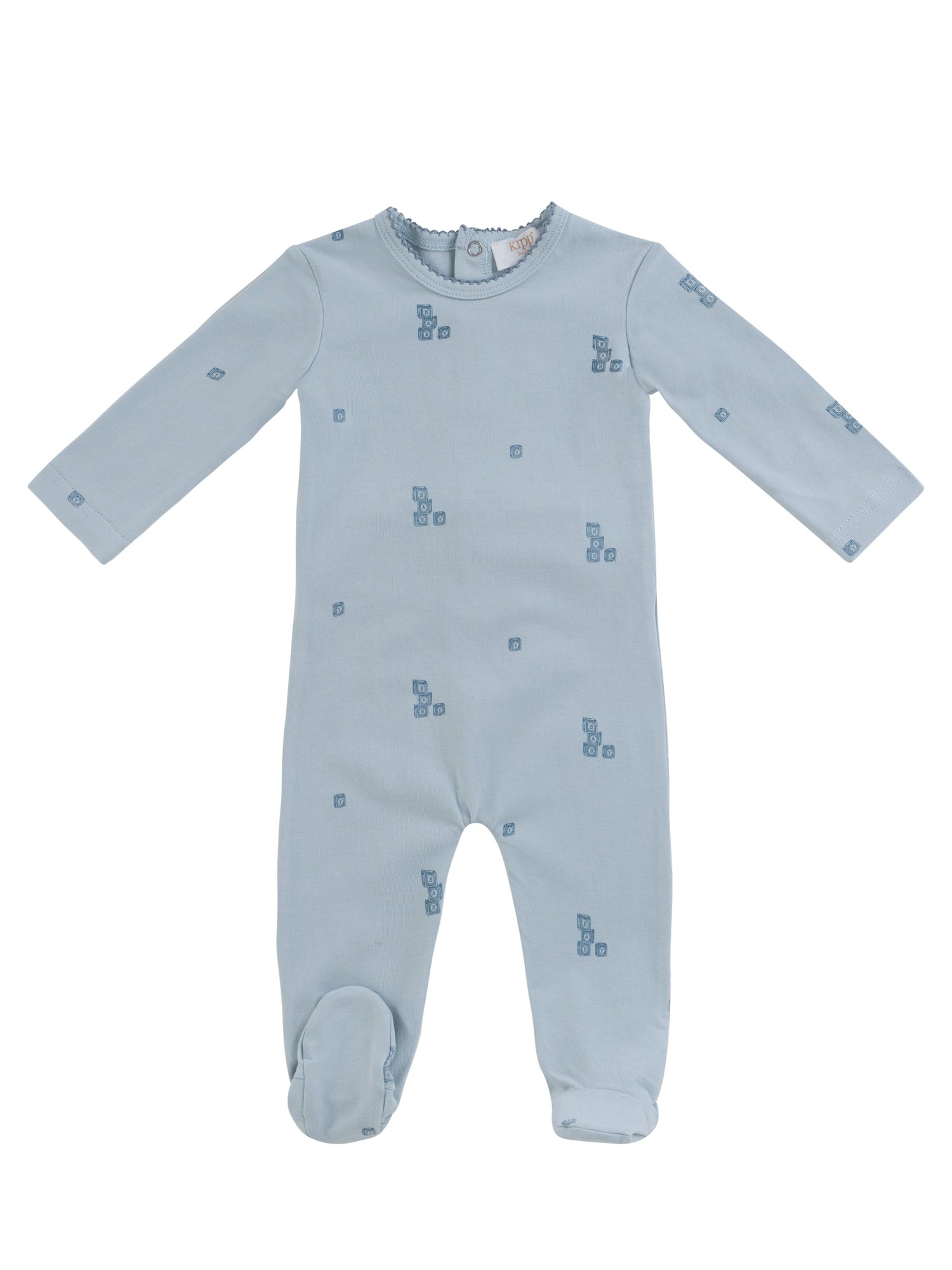 Baby Blocks Footie - Blue - Clothing, Overall | Everetts Place