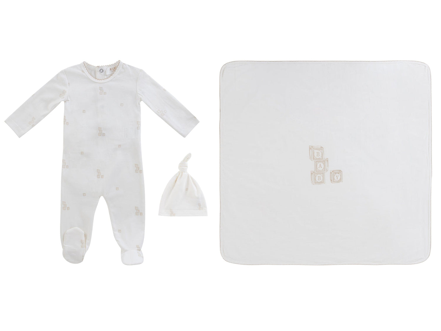 KIPP Collection Baby Gift Set With Building Block Print For Newborns by KIPP™ Collection at Everetts Place