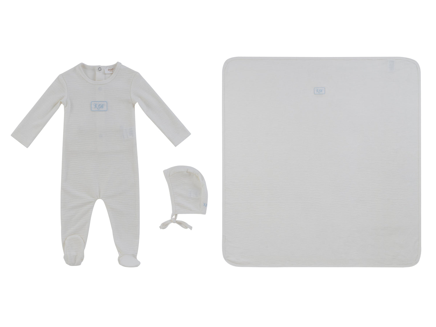 KIPP Collection Footie Set With Patch Detailing For Newborns